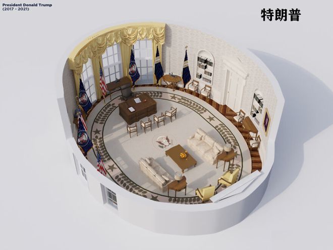 办公室”演变史！美国白宫“椭圆形(图24)